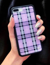 Load image into Gallery viewer, Lavender Plaid iPhone Xs Max Case