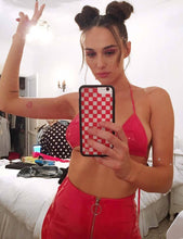 Load image into Gallery viewer, Red Checkers iPhone SE/6/7/8 Case