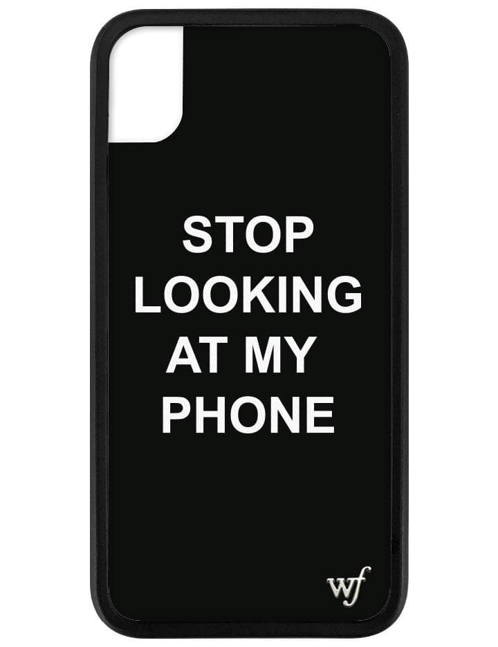 Stop looking at my phone iPhone Xr Case – wildflowcercases.com Stop looking at my phone iPhone Xr Case – wildflowcercases.com